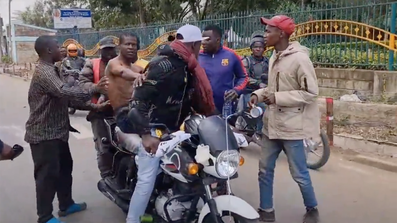 File image of an injured person during Azimio protests